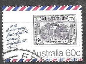 Sellos: SELLO USADO DE AUSTRALIA 1981, YT 732
